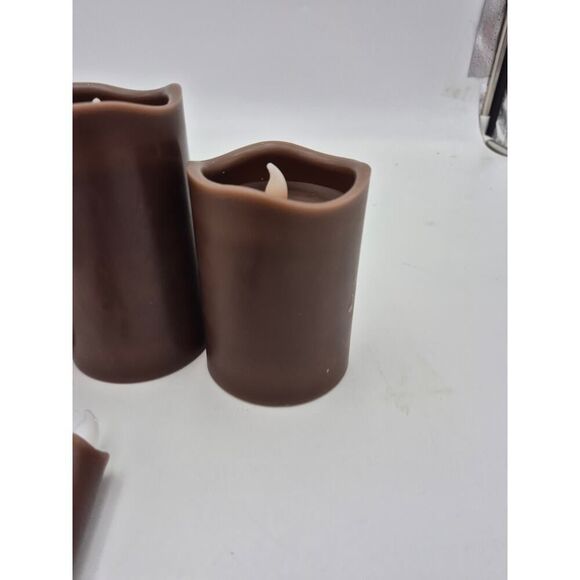 Home Reflections‎ Ultimate Flameless Candle Set – Mink – Set of 6 - Picture 4 of 8